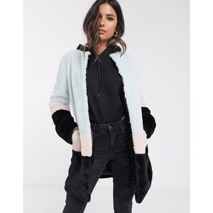 NWT Barney’s Originals Pastel Colorblock Coat